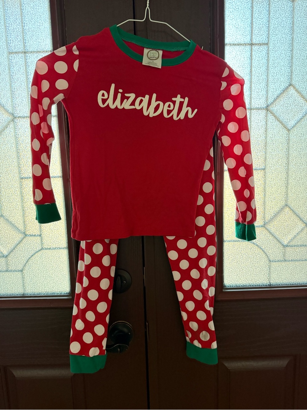 Kids Red Polka Dot Pajama Set “Elizabeth”